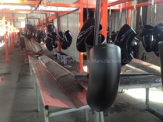 ASTM A234 WPB Phụ kiện đường ống hàn bằng thép cacbon Sch 40 Sch 80 90 độ đen