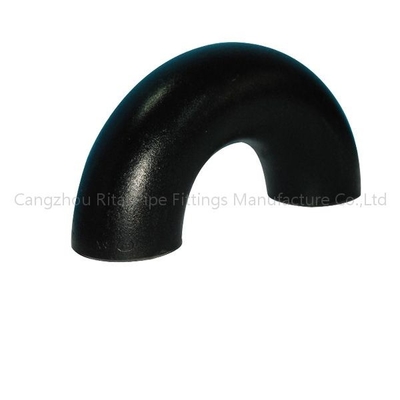 ASME B16.9 Schedule 40 Phụ kiện ống đen A234 Bán kính dài 180 độ khuỷu tay