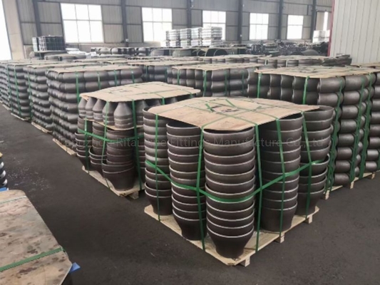 Phụ kiện hàn bằng thép carbon ANSI Sch 10 màu đen Bộ giảm tốc hàn đồng tâm Ecc Butt