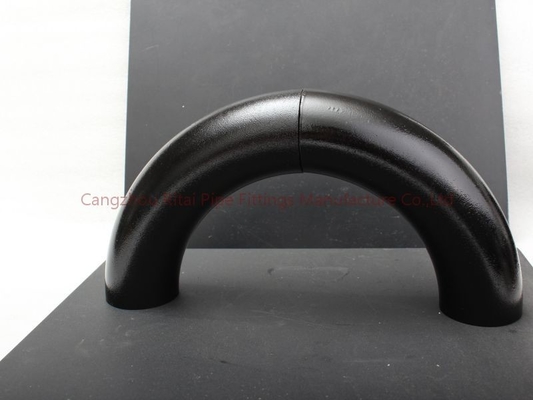 A53Gr.B LR Ống 3D uốn cong 22,5 45 90 120 độ màu đen cho dầu mỏ