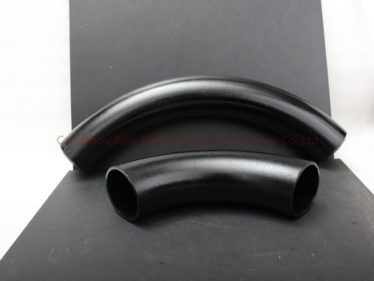 A53Gr.B LR Ống 3D uốn cong 22,5 45 90 120 độ màu đen cho dầu mỏ