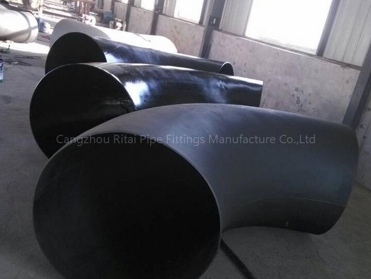 A105 Phụ kiện ống thép có đường kính lớn EN1092 48 inch 90 độ Bẻ cong khuỷu tay theo chiều dọc