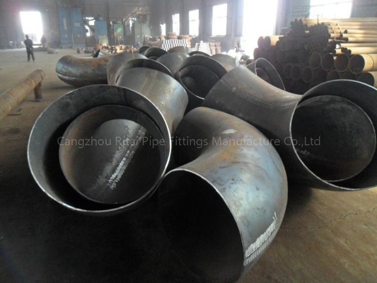 A105 Phụ kiện ống thép có đường kính lớn EN1092 48 inch 90 độ Bẻ cong khuỷu tay theo chiều dọc