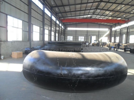 MSS SP44 Khuỷu tay hàn bằng thép đen JIS B2220 XXS Phụ kiện đường ống có đường kính lớn 48'' STD