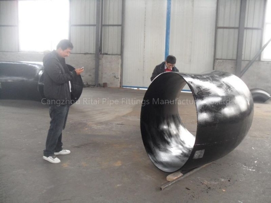 3400NB ASME Ống lớn khuỷu tay Butt hàn 45 độ Thép carbon Kích thước lớn Hàng hải