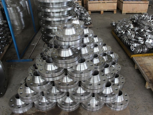 150LB Mặt bích thép rèn dài Cổ hàn ASTM A105 A105N Ngành công nghiệp van