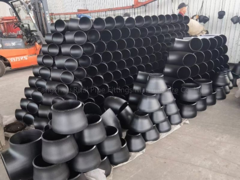 Phụ kiện hàn bằng thép carbon ANSI Sch 10 màu đen Bộ giảm tốc hàn đồng tâm Ecc Butt